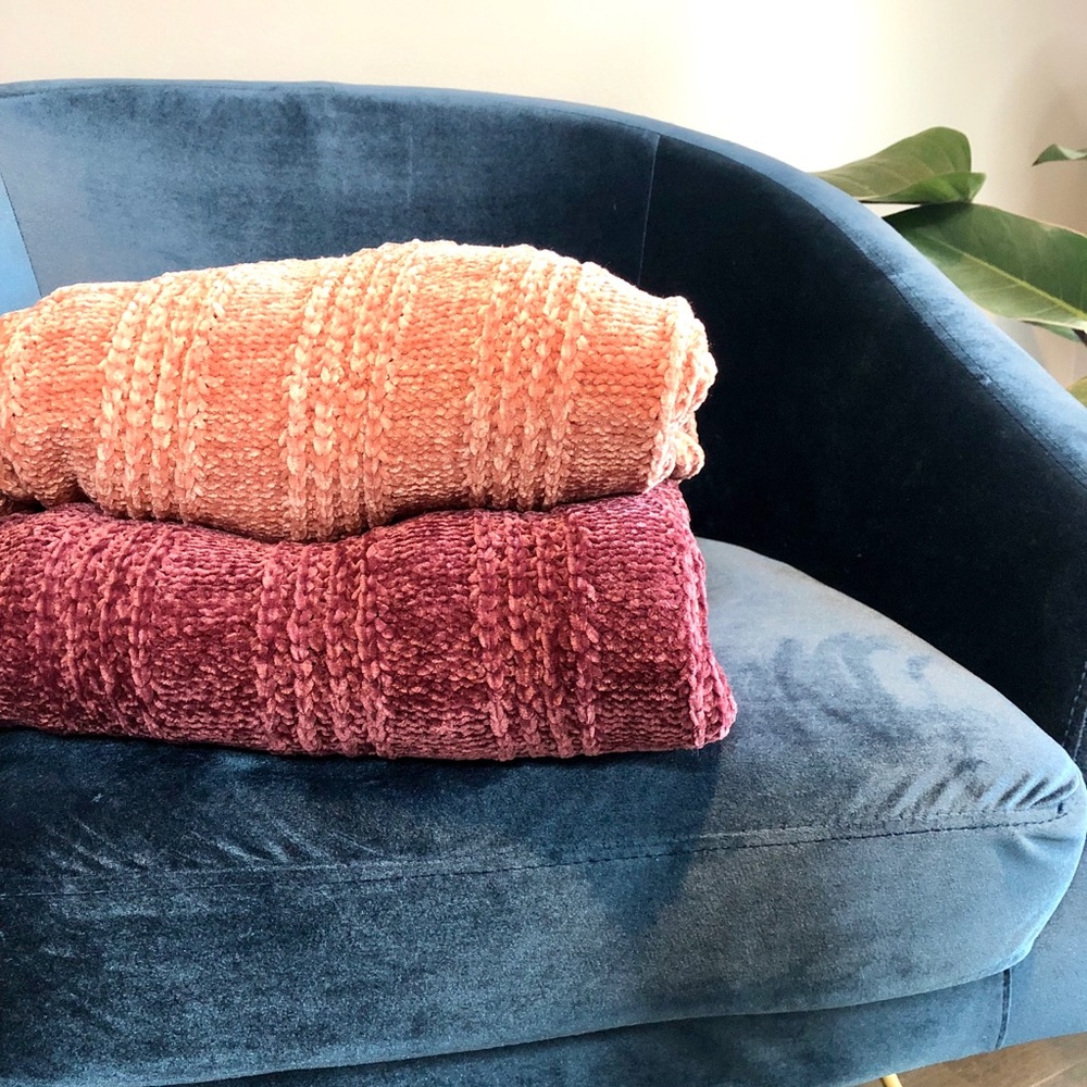 🏷Chenille Oversize Sweater Ash Rose - Picture 5 of 5